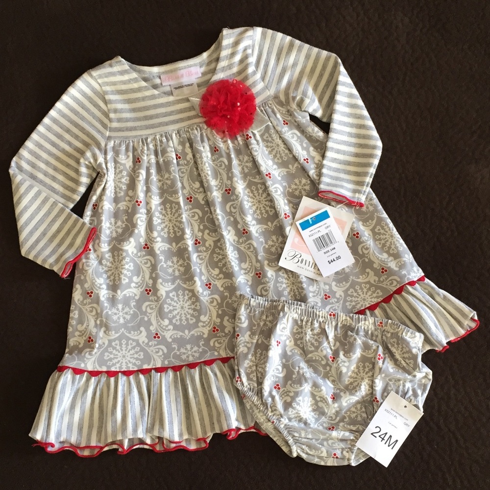 Bonnie Baby 24 months holiday dress NWT